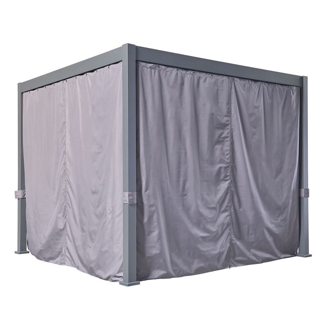 Pavillon 'Daphne' grau/braun 290 x 290 x 240 cm