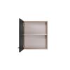 Oberschrank 'Merle' schwarz/eichefarben 50 x 56,1 x 34,6 cm
