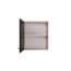 Oberschrank 'Merle' schwarz/eichefarben 50 x 56,1 x 34,6 cm