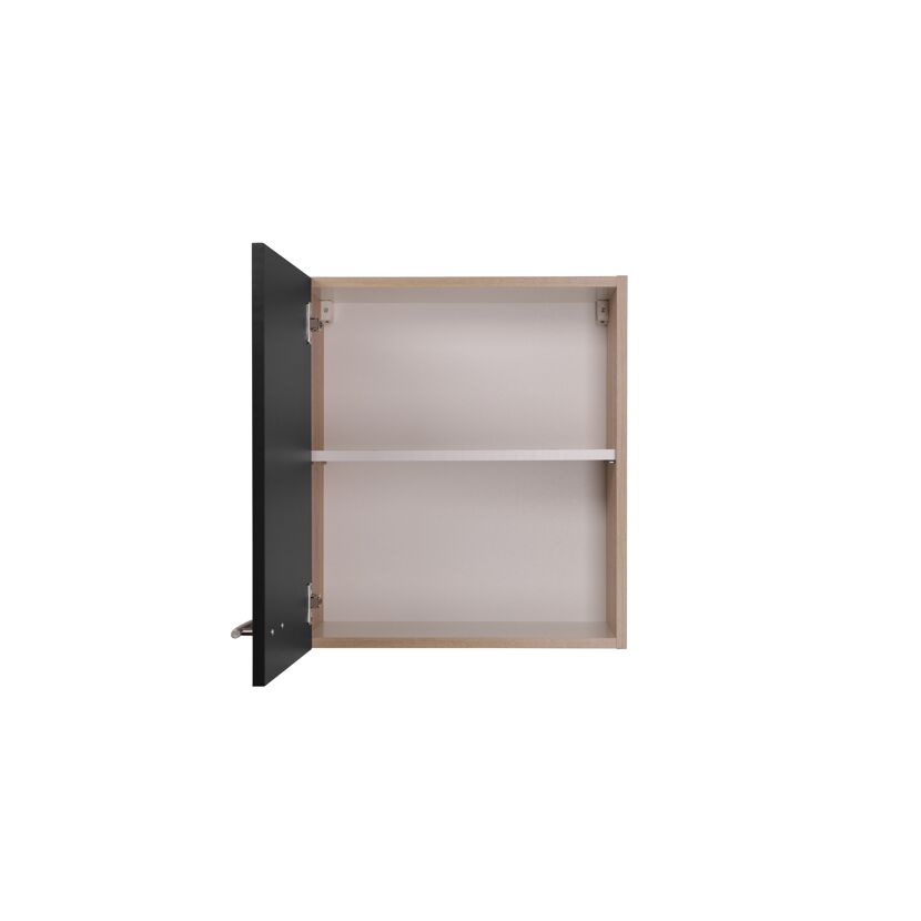 Oberschrank 'Merle' schwarz/eichefarben 50 x 56,1 x 34,6 cm