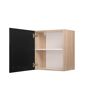 Oberschrank 'Merle' schwarz/eichefarben 50 x 56,1 x 34,6 cm