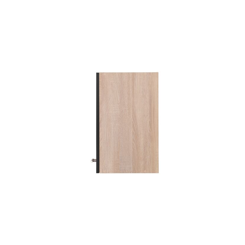 Oberschrank 'Merle' schwarz/eichefarben 50 x 56,1 x 34,6 cm