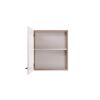Oberschrank 'Merle' weiß/eichefarben 50 x 56,1 x 34,6 cm