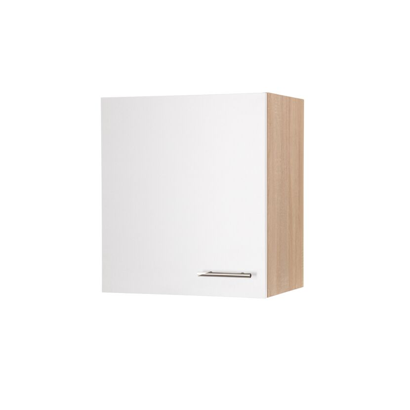 Oberschrank 'Merle' weiß/eichefarben 50 x 56,1 x 34,6 cm