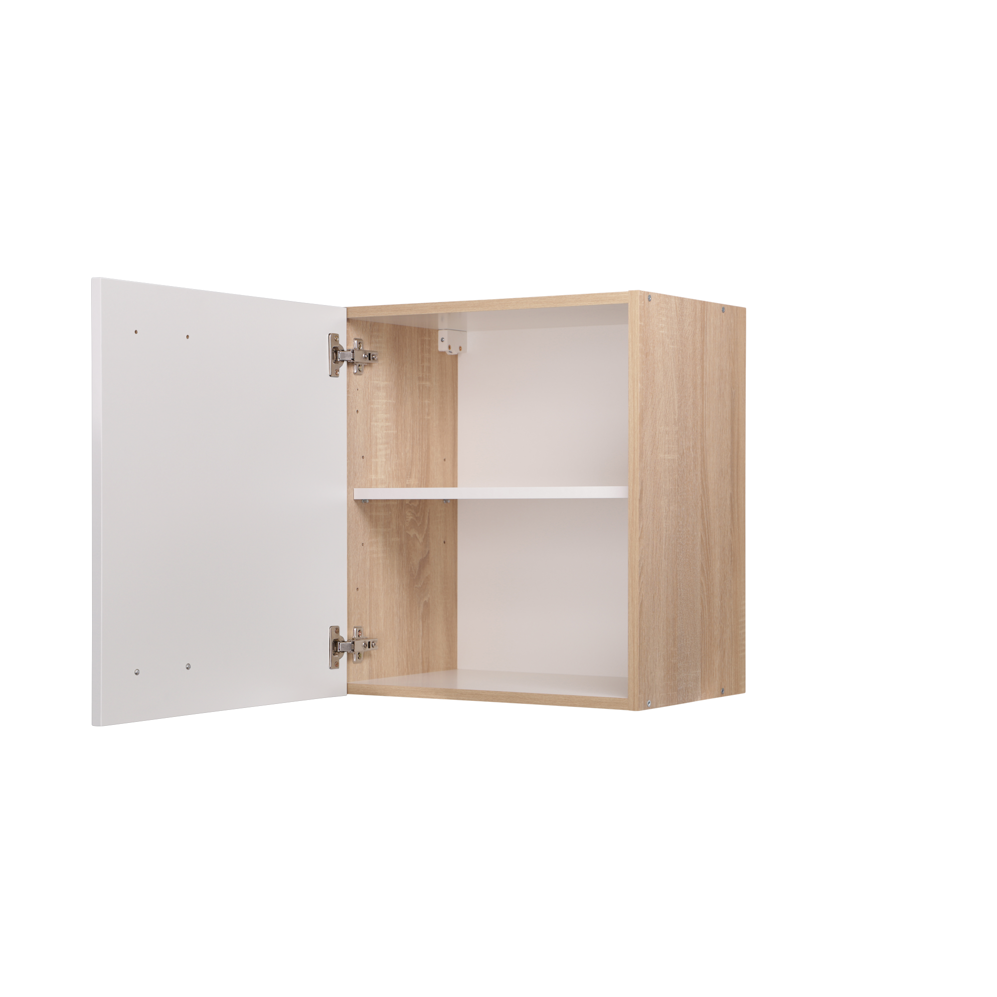 Oberschrank 'Merle' weiß/eichefarben 50 x 56,1 x 34,6 cm