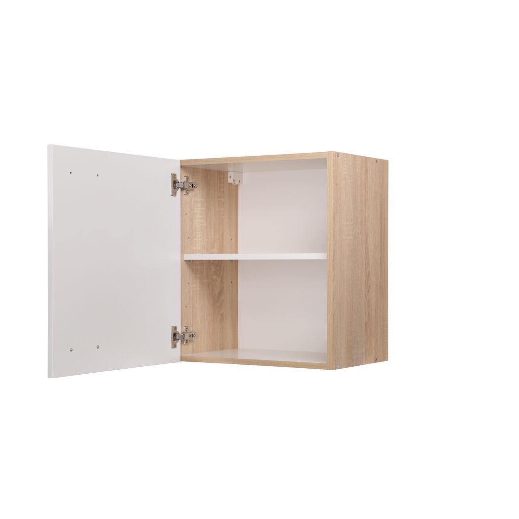 Oberschrank 'Merle' weiß/eichefarben 50 x 56,1 x 34,6 cm