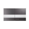 Oberschrank 'Merle' grau/eichefarben 100 x 56,1 x 34,6 cm