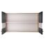 Oberschrank 'Merle' schwarz/eichefarben 100 x 56,1 x 34,6 cm