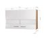 Oberschrank 'Merle' schwarz/eichefarben 100 x 56,1 x 34,6 cm