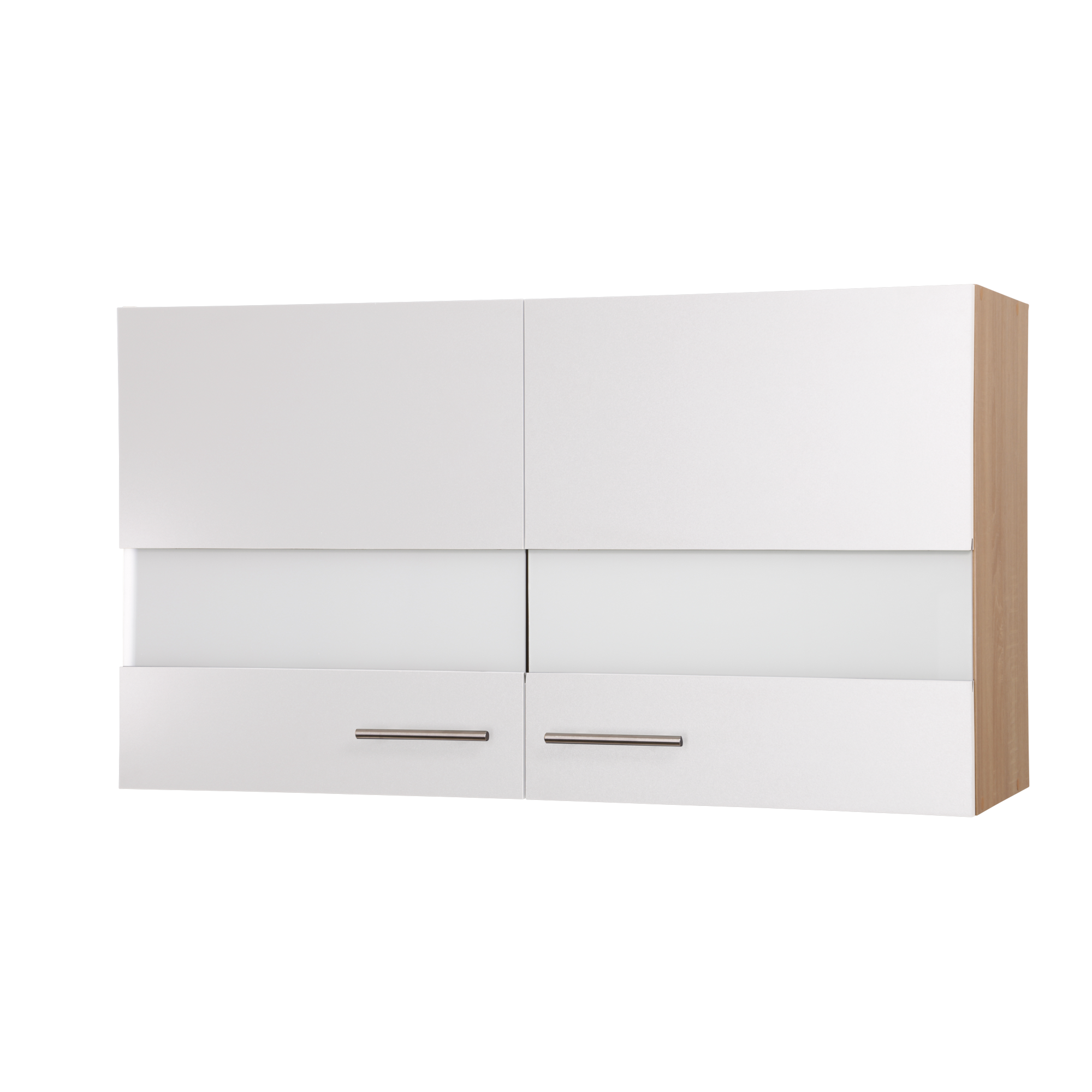 Oberschrank 'Merle' weiß/eichefarben 100 x 56,1 x 34,6 cm