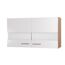 Oberschrank 'Merle' weiß/eichefarben 100 x 56,1 x 34,6 cm