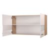 Oberschrank 'Merle' weiß/eichefarben 100 x 56,1 x 34,6 cm