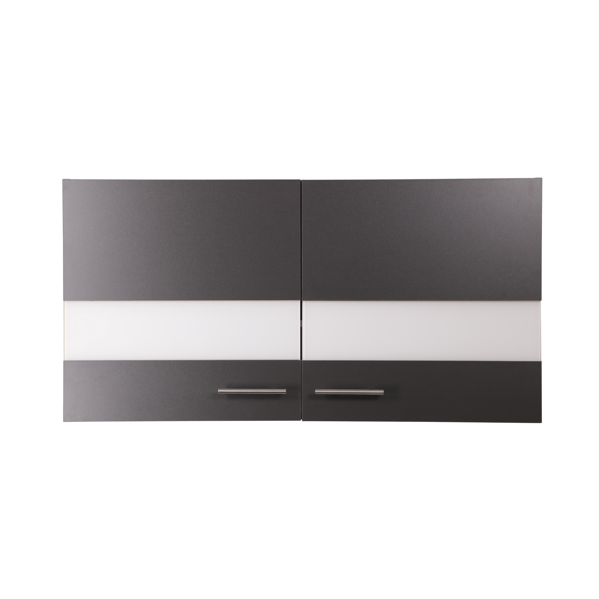 Oberschrank 'Merle' grau/eichefarben 110 x 56,1 x 34,6 cm