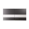 Oberschrank 'Merle' grau/eichefarben 110 x 56,1 x 34,6 cm