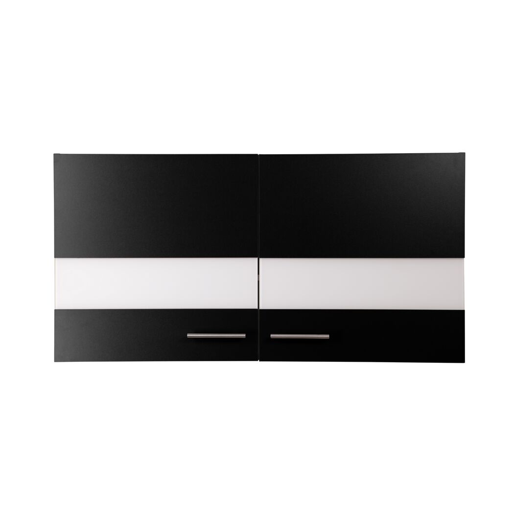 Oberschrank 'Merle' schwarz/eichefarben 110 x 56,1 x 34,6 cm