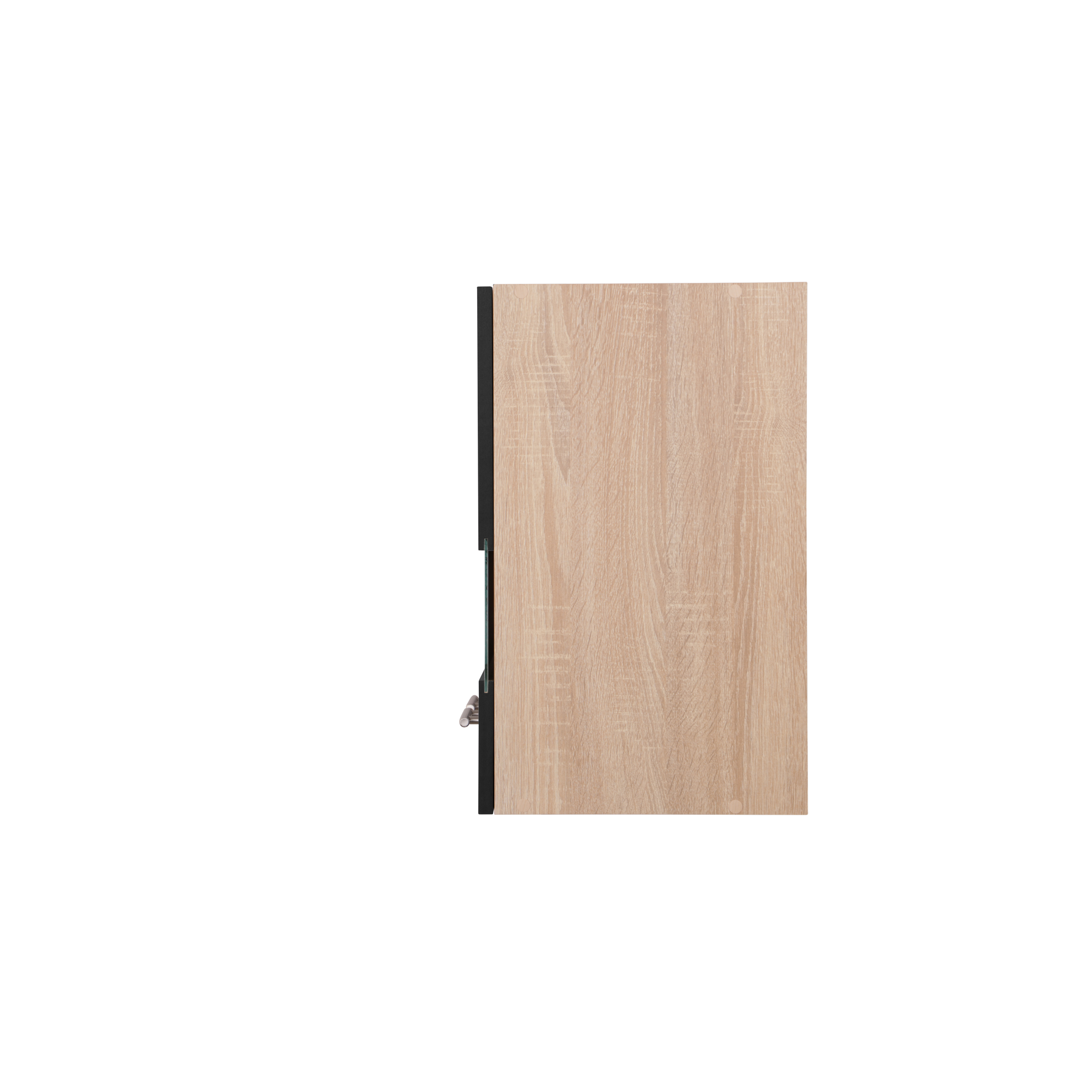 Oberschrank 'Merle' schwarz/eichefarben 110 x 56,1 x 34,6 cm