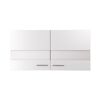 Oberschrank 'Merle' weiß/eichefarben 110 x 56,1 x 34,6 cm
