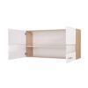 Oberschrank 'Merle' weiß/eichefarben 110 x 56,1 x 34,6 cm