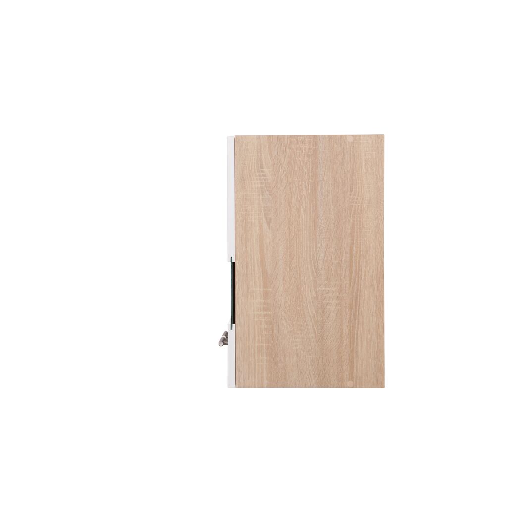 Oberschrank 'Merle' weiß/eichefarben 110 x 56,1 x 34,6 cm
