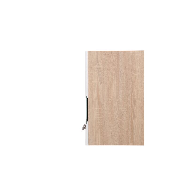 Oberschrank 'Merle' weiß/eichefarben 110 x 56,1 x 34,6 cm