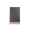 Unterschrank 'Merle' mit Schublade grau/eichefarben 50 x 84,8 x 60 cm