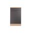 Unterschrank 'Merle' mit Schublade grau/eichefarben 50 x 84,8 x 60 cm