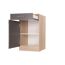 Unterschrank 'Merle' mit Schublade grau/eichefarben 50 x 84,8 x 60 cm