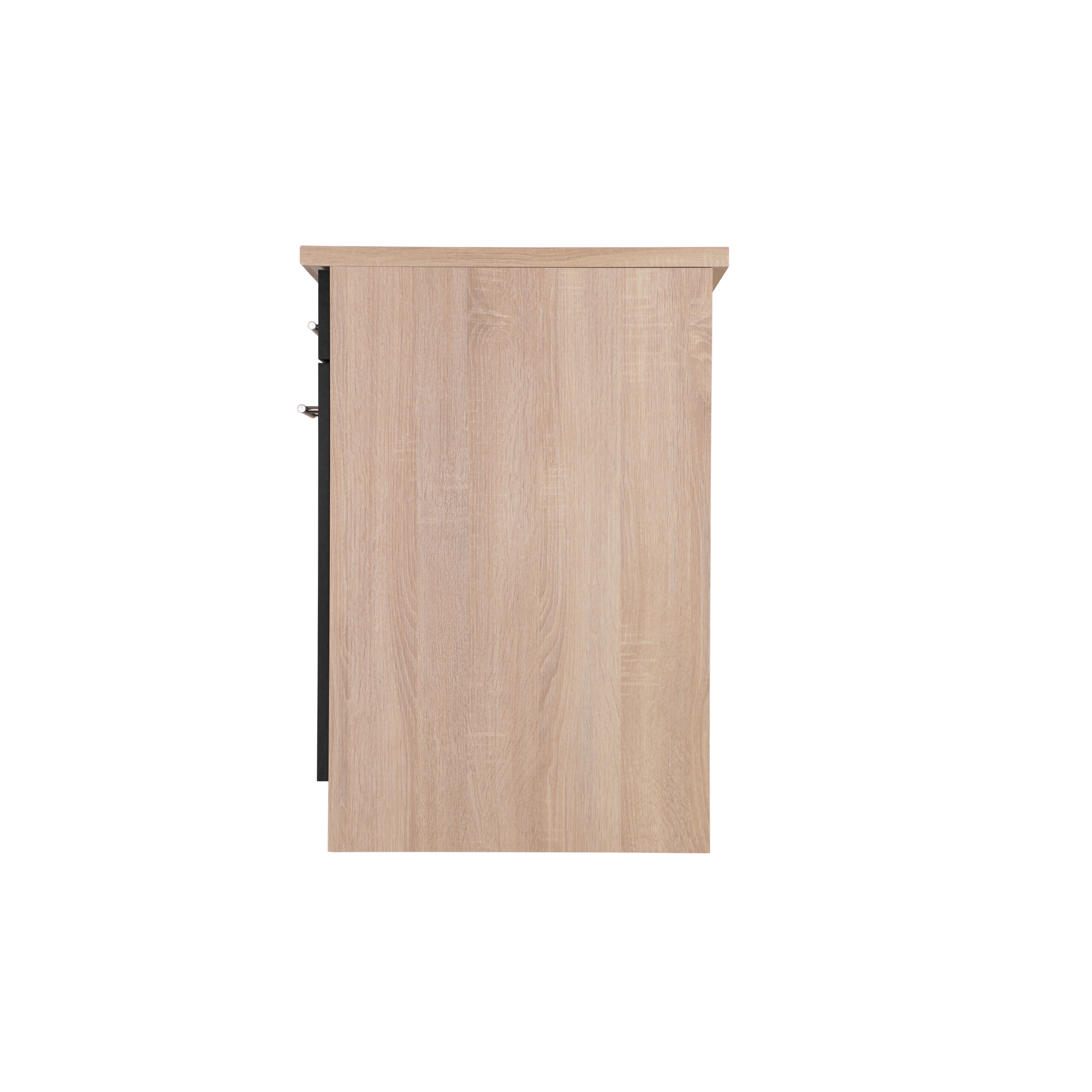 Unterschrank 'Merle' mit Schublade schwarz/eichefarben 50 x 84,8 x 60 cm