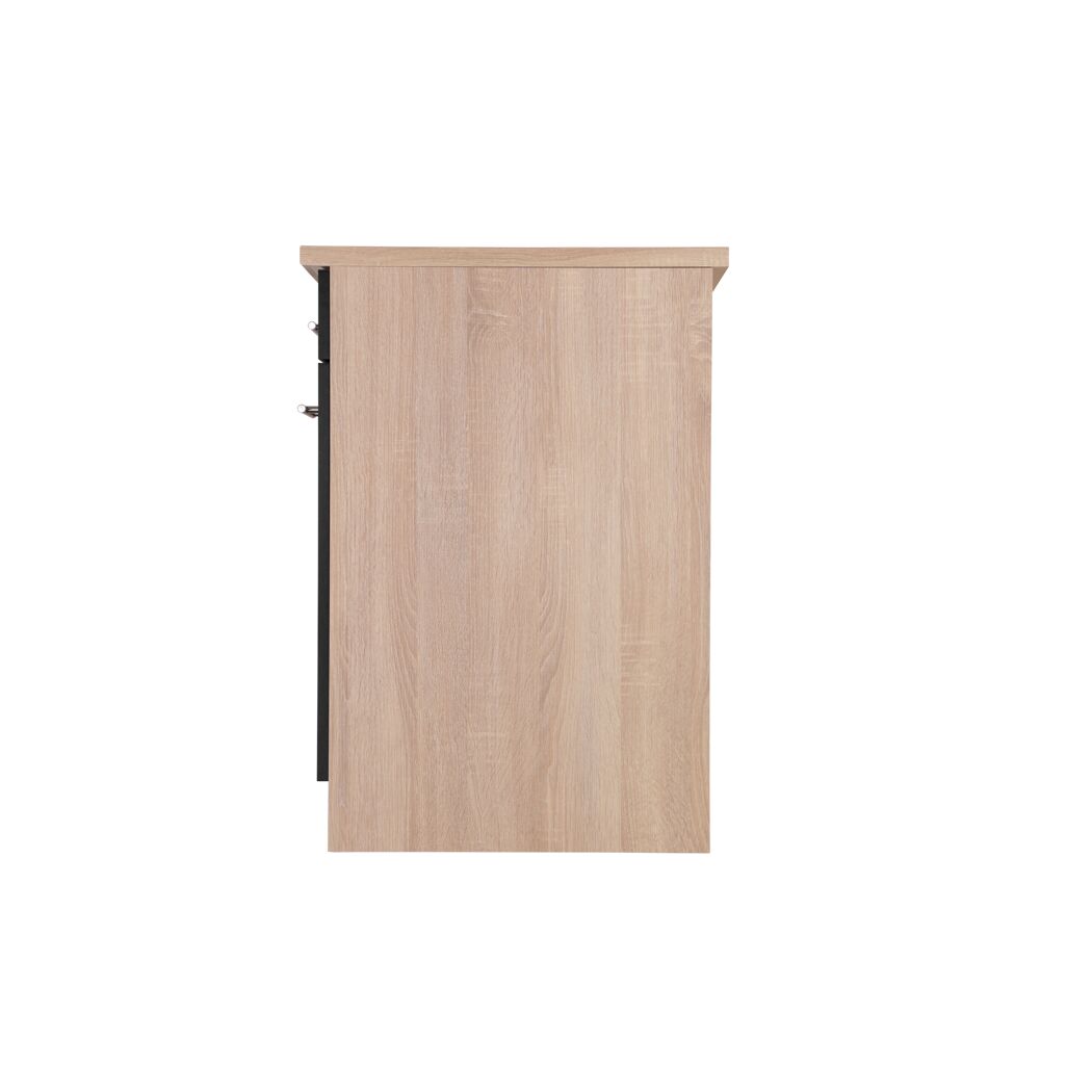 Unterschrank 'Merle' mit Schublade schwarz/eichefarben 50 x 84,8 x 60 cm