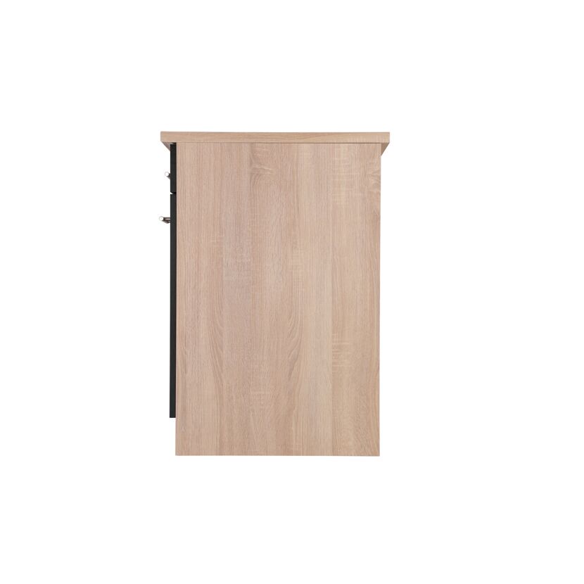 Unterschrank 'Merle' mit Schublade schwarz/eichefarben 50 x 84,8 x 60 cm