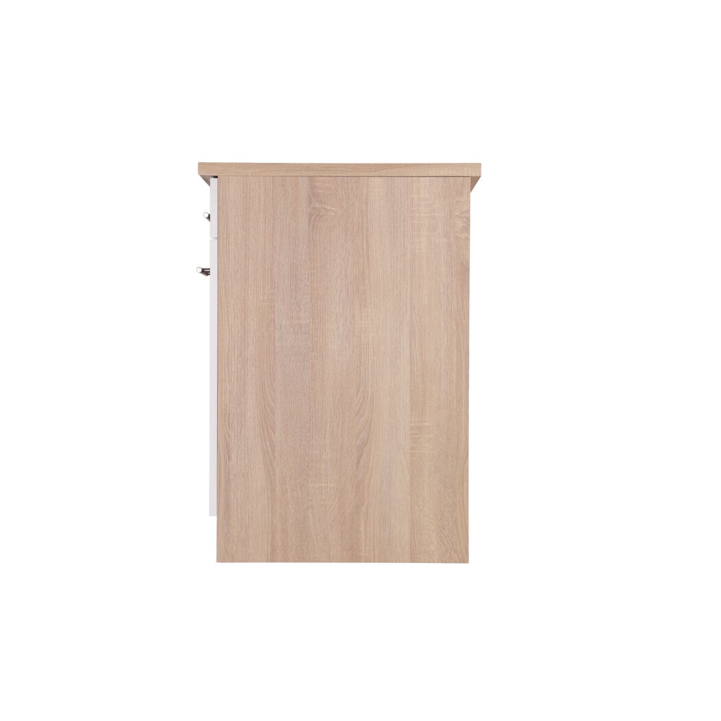 Unterschrank 'Merle' mit Schublade weiß/eichefarben 50 x 84,8 x 60 cm