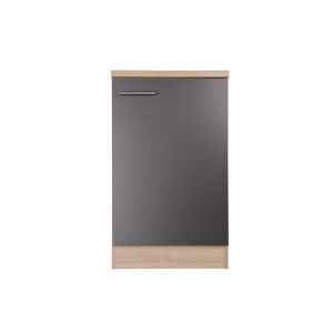 Spülenunterschrank 'Merle' grau/eichefarben 50 x 84,8 x 60 cm