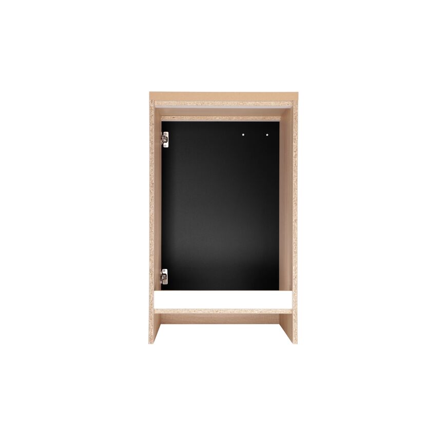 Spülenunterschrank 'Merle' schwarz/eichefarben 50 x 84,8 x 60 cm