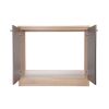 Spülenunterschrank 'Merle' grau/eichefarben 100 x 84,8 x 60 cm