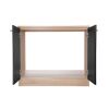 Spülenunterschrank 'Merle' schwarz/eichefarben 100 x 84,8 x 60 cm