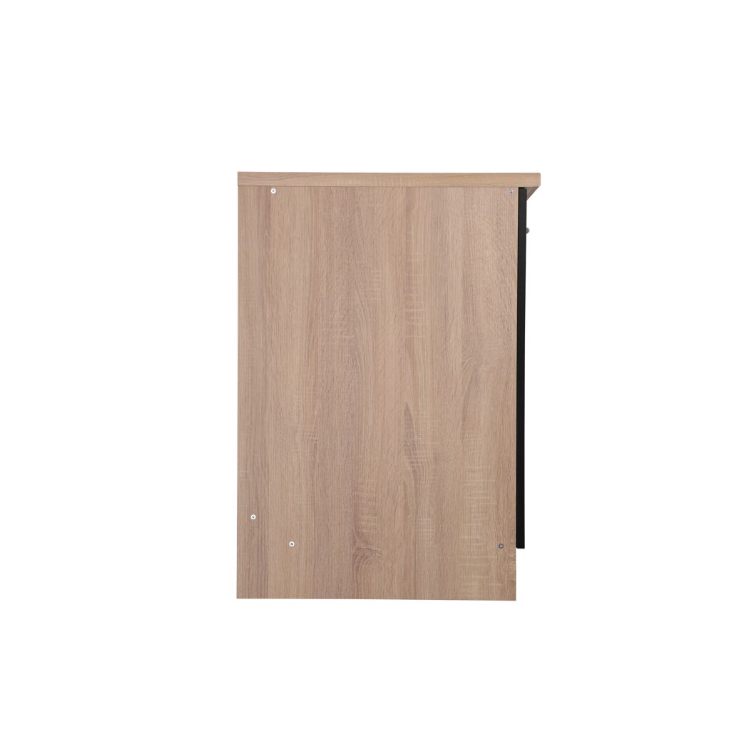 Spülenunterschrank 'Merle' schwarz/eichefarben 100 x 84,8 x 60 cm