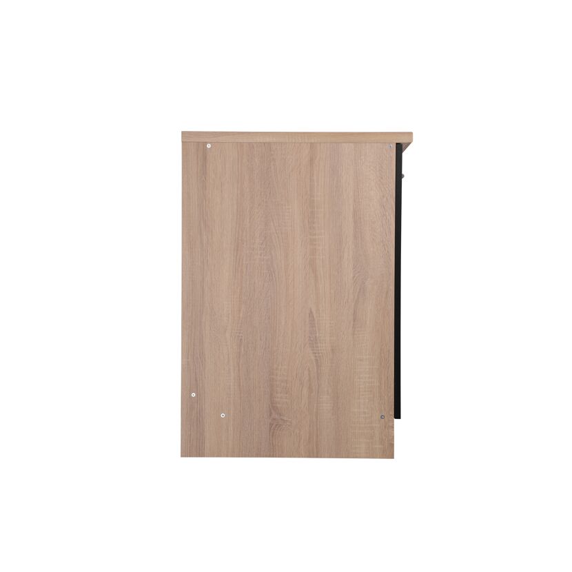 Spülenunterschrank 'Merle' schwarz/eichefarben 100 x 84,8 x 60 cm