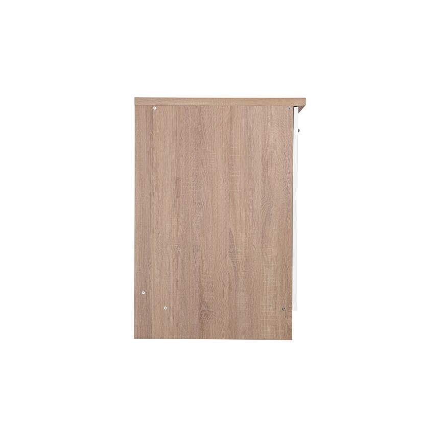 Spülenunterschrank 'Merle' weiß/eichefarben 100 x 84,8 x 60 cm