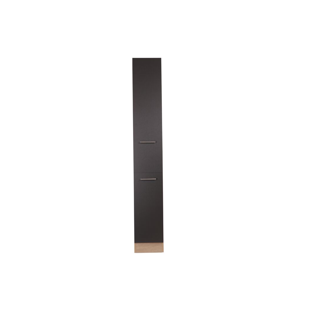 Apothekerschrank 'Merle' grau/eichefarben 30 x 200 x 60 cm