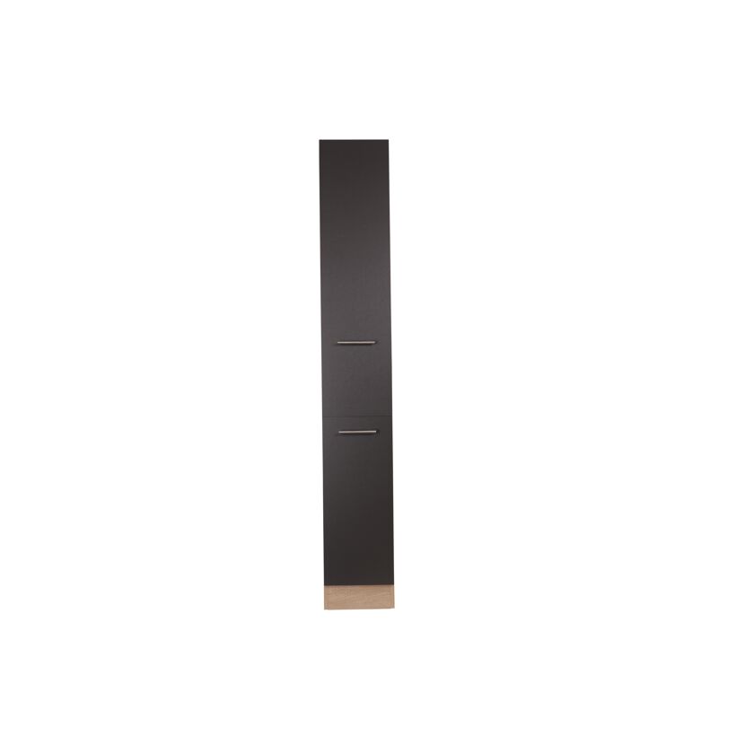 Apothekerschrank 'Merle' grau/eichefarben 30 x 200 x 60 cm