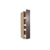Apothekerschrank 'Merle' grau/eichefarben 30 x 200 x 60 cm