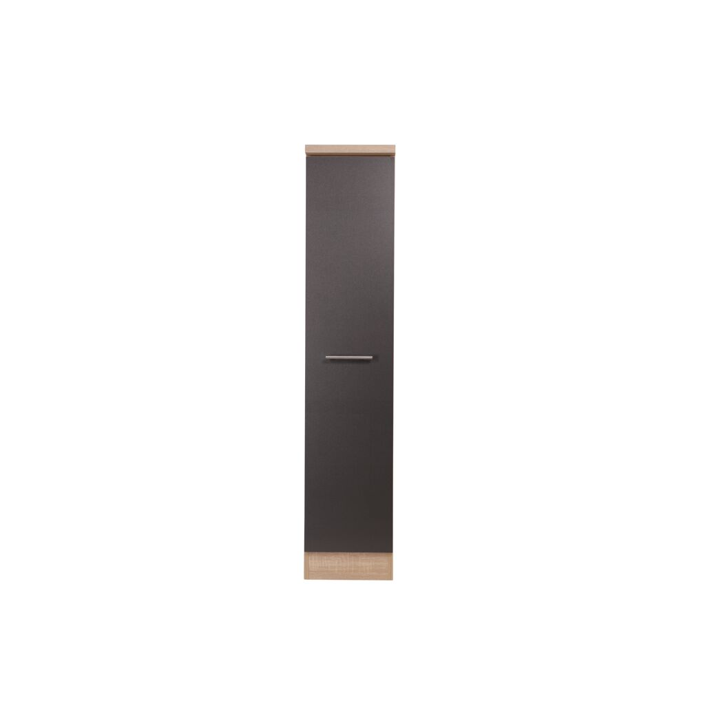 Apothekerschrank 'Merle' grau/eichefarben 30 x 144,8 x 60 cm