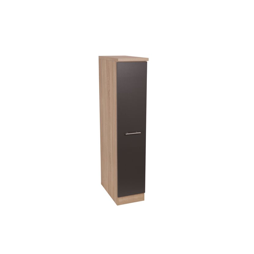 Apothekerschrank 'Merle' grau/eichefarben 30 x 144,8 x 60 cm