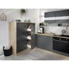 Apothekerschrank 'Merle' grau/eichefarben 30 x 144,8 x 60 cm