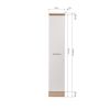 Apothekerschrank 'Merle' grau/eichefarben 30 x 144,8 x 60 cm