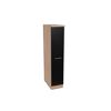Apothekerschrank 'Merle' schwarz/eichefarben 30 x 144,8 x 60 cm