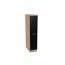 Apothekerschrank 'Merle' schwarz/eichefarben 30 x 144,8 x 60 cm