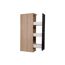 Apothekerschrank 'Merle' schwarz/eichefarben 30 x 144,8 x 60 cm