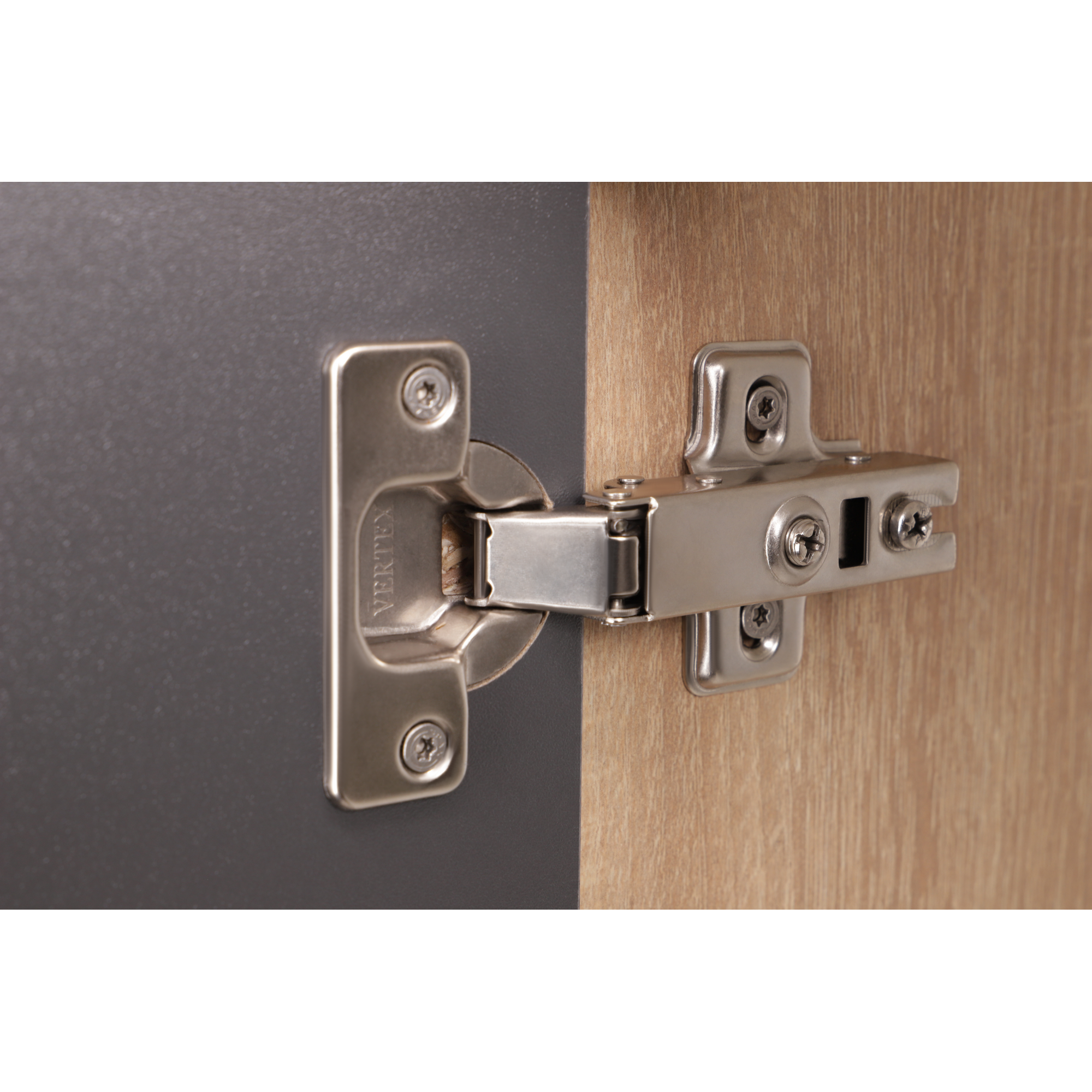 Küchenmöbel-Set 'Merle 4'  grau/eichefarben mit Spüle und Glaskeramikkochfeld 100 cm