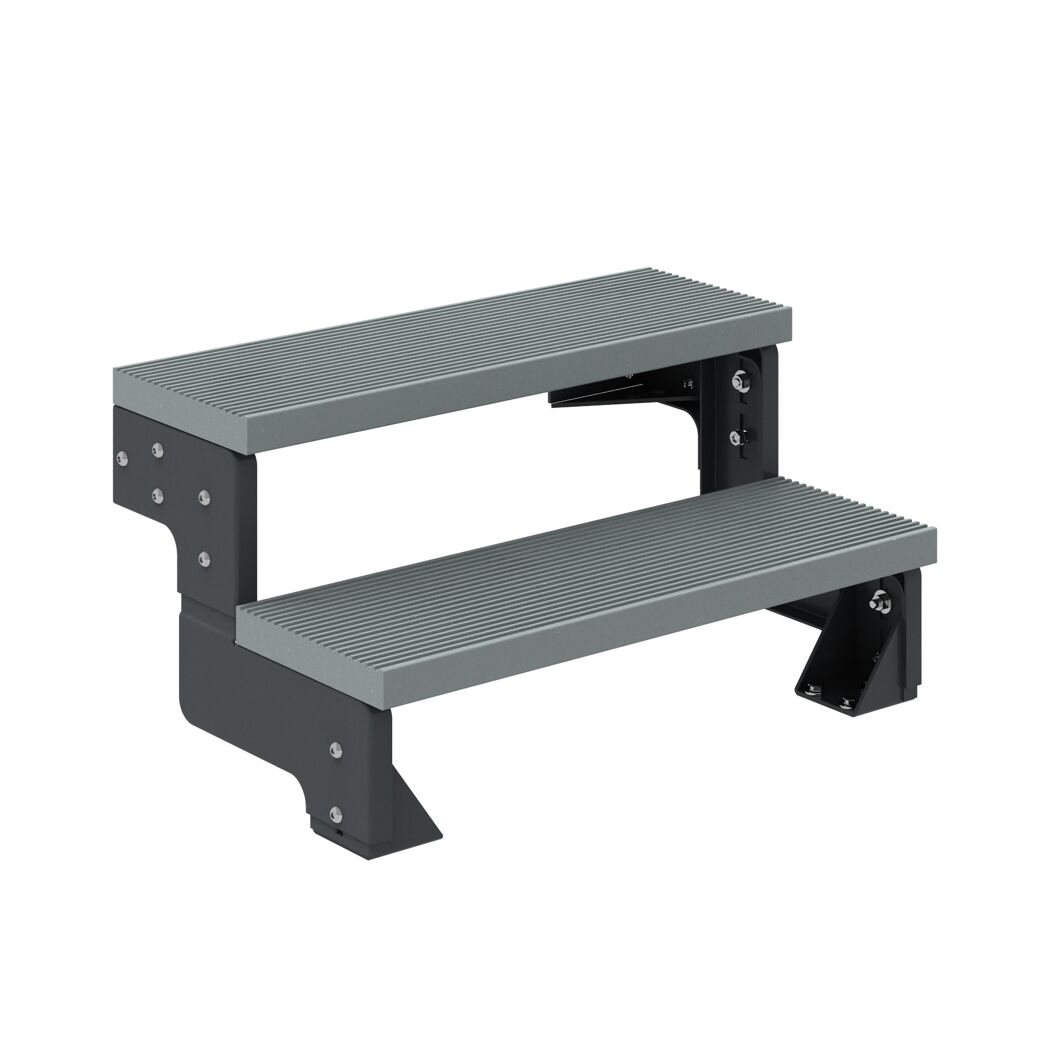 Außentreppe 'Gardentop' grau 2 Stufen 100 cm